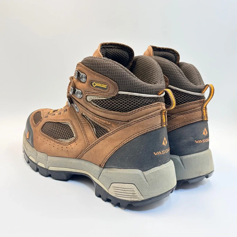 Vasque Breeze 2.0 GTX Mens 9.5M Brown Leather Gore-Tex Hiking Boots 7482 Vibram